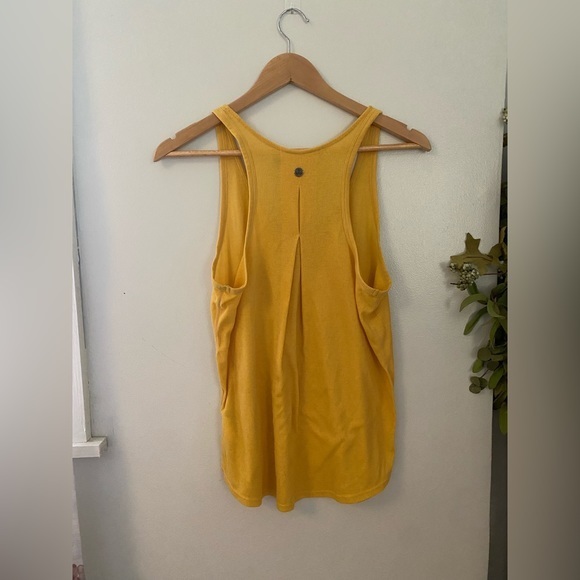 PrAna Yellow Racerback Tank Top - Picture 2 of 4